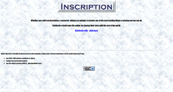 Desktop Screenshot of inscription.co.uk