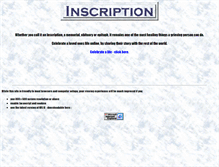 Tablet Screenshot of inscription.co.uk